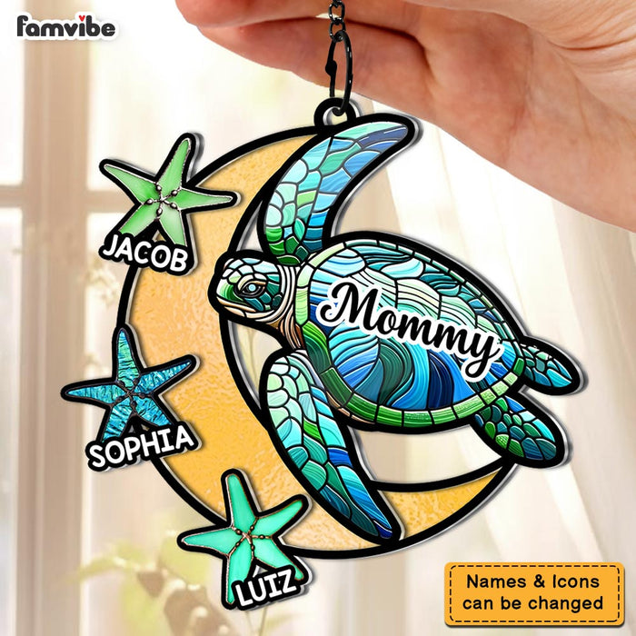 Personalized Gift For Grandma Turtle Acrylic Suncatcher Ornament 35149 1