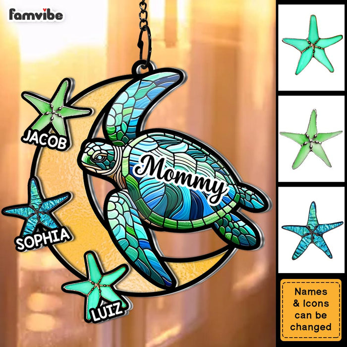 Personalized Gift For Grandma Turtle Acrylic Suncatcher Ornament 35149 1