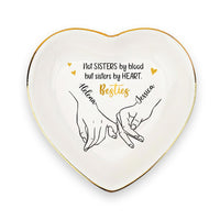 Personalized Gift For Friends Besties Sisters By Heart Heart Jewelry Dish 35156 thumb 1