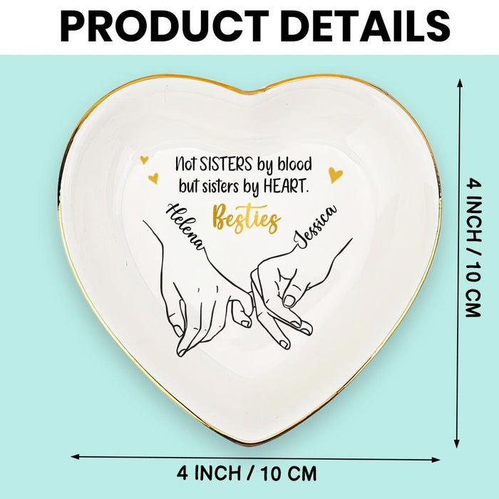 Personalized Gift For Friends Besties Sisters By Heart Heart Jewelry Dish 35156 1