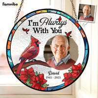 Personalized Photo I'm Always With You Stained Glass Suncatcher 35202 thumb 1