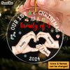 Personalized Baby's First Christmas As A Family New Acrylic Circle Ornament 35209 1