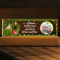 Personalized Heaven Is A Beautiful Place Cardinal Acrylic Name Night Light 35229 thumb 1