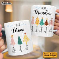Personalized First Mom Now Grandma Christmas Tree Mug 35260 thumb 1
