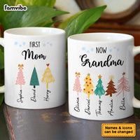Personalized First Mom Now Grandma Christmas Tree Mug 35260 thumb 1