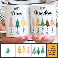 Personalized First Mom Now Grandma Christmas Tree Mug 35260 thumb 1