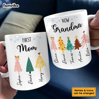 Personalized First Mom Now Grandma Christmas Tree Mug 35260 thumb 1