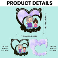 Personalized Grandma And Grandkid Acrylic Suncatcher Ornament 35268 thumb 1