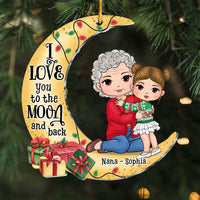 Personalized Gift For Granddaughter And Grandma Ornament 35283 thumb 1