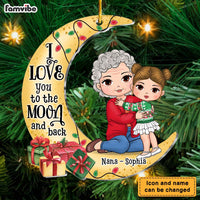 Personalized Gift For Granddaughter And Grandma Ornament 35283 thumb 1