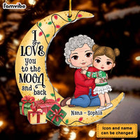 Personalized Gift For Granddaughter And Grandma Ornament 35283 thumb 1