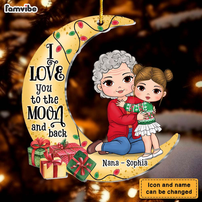 Personalized Gift For Granddaughter And Grandma Ornament 35283 1