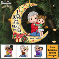 Personalized Gift For Granddaughter And Grandma Ornament 35283 thumb 1