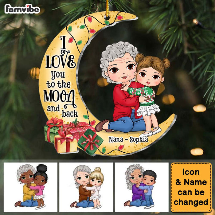 Personalized Gift For Granddaughter And Grandma Ornament 35283 1