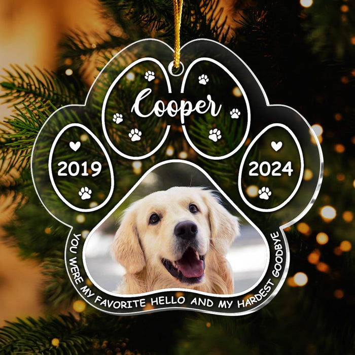 Personalized Memorial Gift For Loss Of Dog Ornament 35290 1