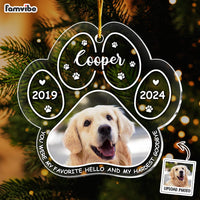 Personalized Memorial Gift For Loss Of Dog Ornament 35290 thumb 1