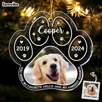 Personalized Memorial Gift For Loss Of Dog Ornament 35290 thumb 1