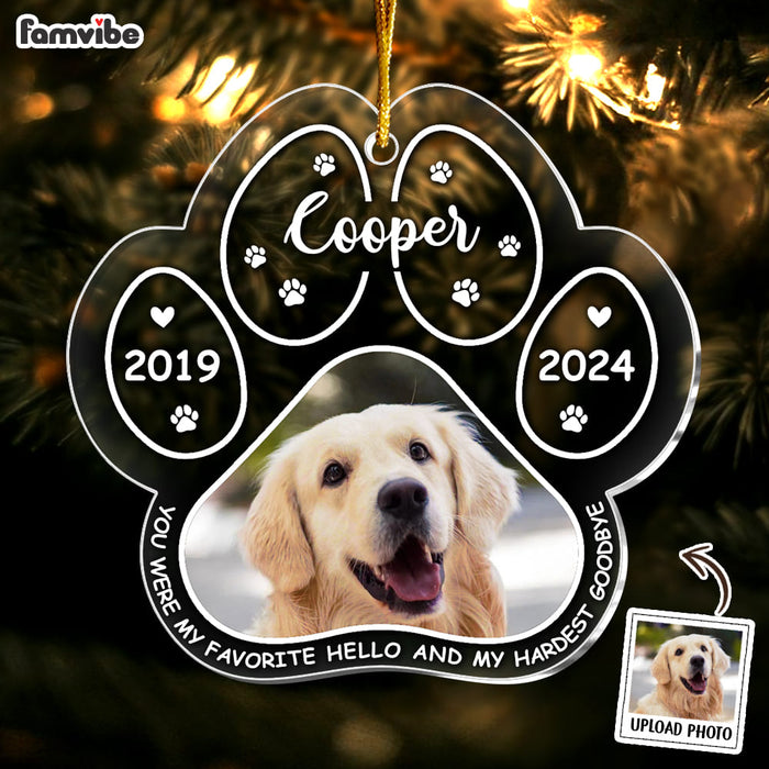 Personalized Memorial Gift For Loss Of Dog Ornament 35290 1