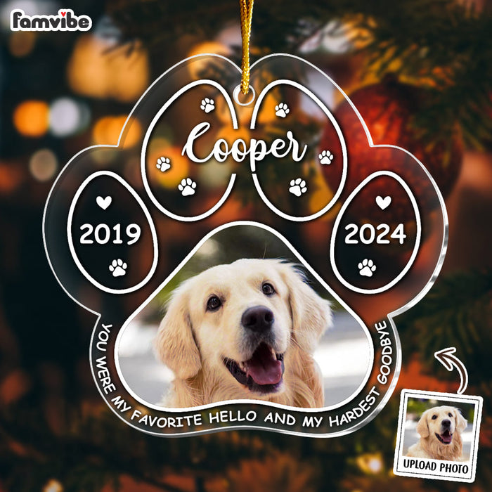 Personalized Memorial Gift For Loss Of Dog Ornament 35290 1