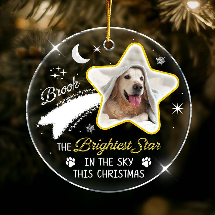 Personalized Memorial Gift For Dog Lovers Acrylic Circle Ornament 35294 1