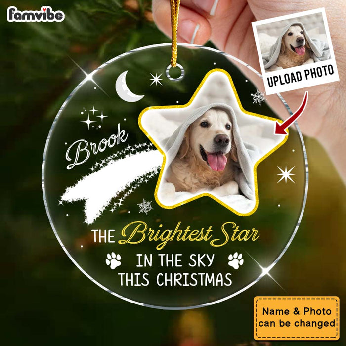 Personalized Memorial Gift For Dog Lovers Acrylic Circle Ornament 35294 1