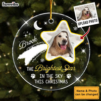 Personalized Memorial Gift For Dog Lovers Acrylic Circle Ornament 35294 thumb 1