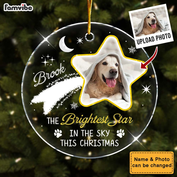 Personalized Memorial Gift For Dog Lovers Acrylic Circle Ornament 35294 1