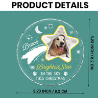 Personalized Memorial Gift For Dog Lovers Acrylic Circle Ornament 35294 thumb 1