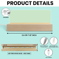 Personalized Dog Memorial Photo Gift For Loss Of Pet Acrylic Name Night Light 35299 thumb 1