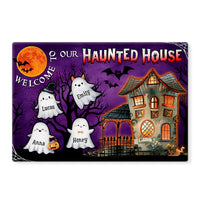Personalized Halloween Gift For Family Haunted House Doormat 35358 thumb 1