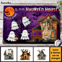 Personalized Halloween Gift For Family Haunted House Doormat 35358 thumb 1