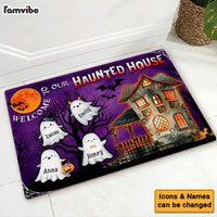 Personalized Halloween Gift For Family Haunted House Doormat 35358 thumb 1
