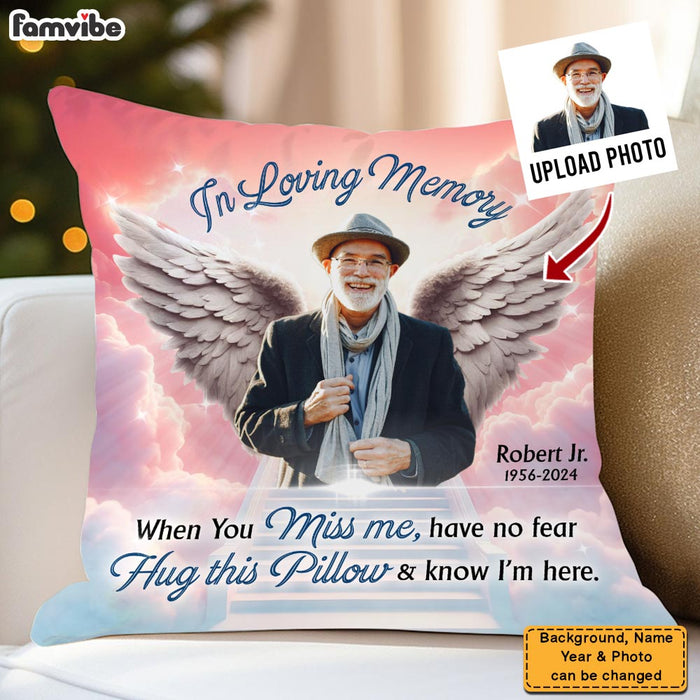 Personalized Memorial Hug This Pillow & Know I'm Here 35367 1