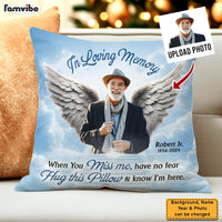 Personalized Memorial Hug This Pillow & Know I'm Here 35367 thumb 1