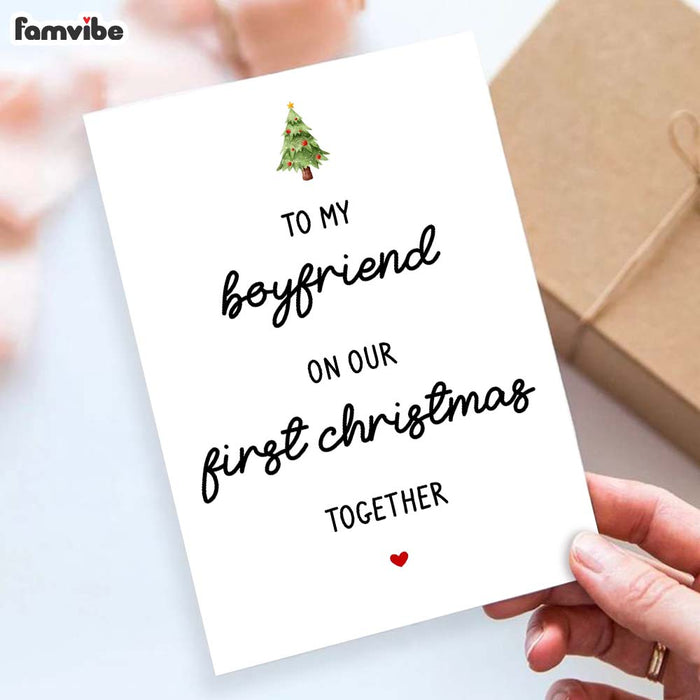 First Christmas For Boyfriend Card 35373 1