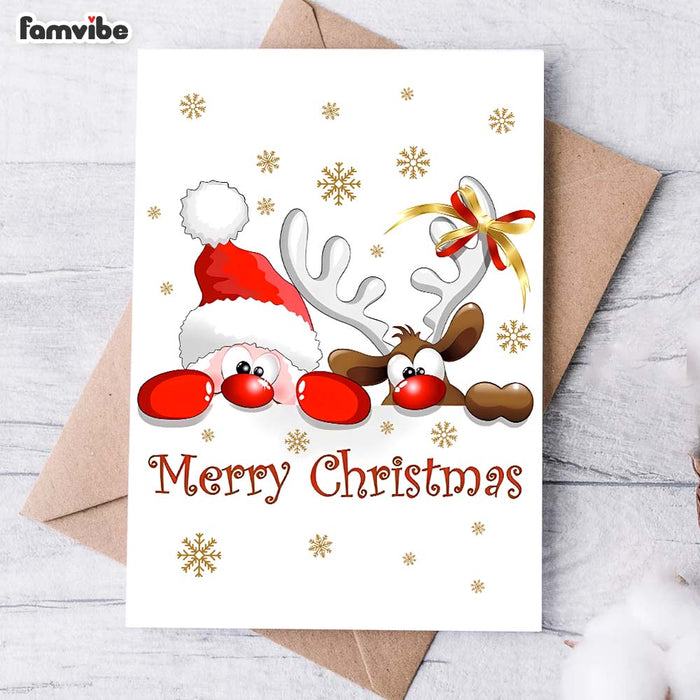 Merry Christmas Funny Reindeer Card 35376 1