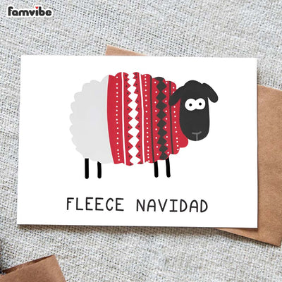 Fleece Navidad Christmas Card 35378