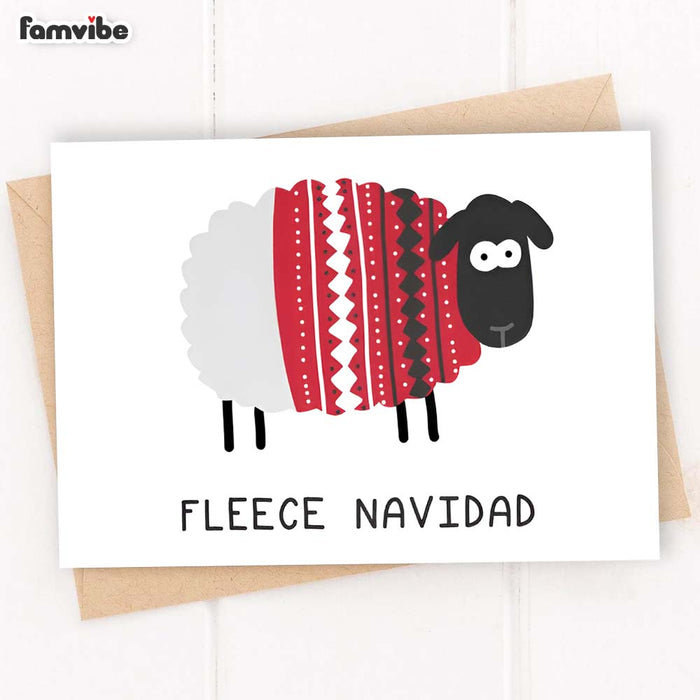 Fleece Navidad Christmas Card 35378 1