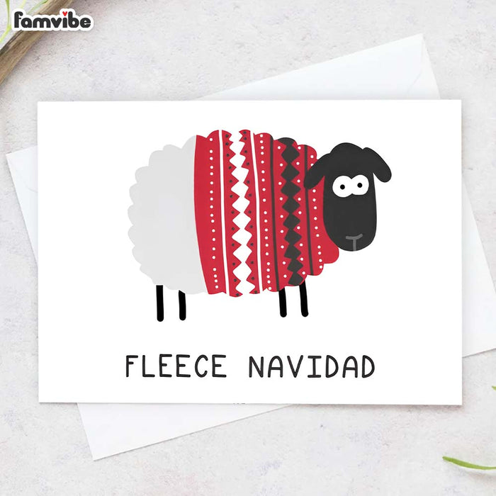 Fleece Navidad Christmas Card 35378 1
