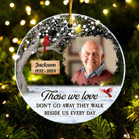 Personalized Memorial Keepsakes GiftThose We Love Acrylic Circle Ornament 35401 thumb 1