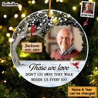 Personalized Memorial Keepsakes GiftThose We Love Acrylic Circle Ornament 35401 thumb 1
