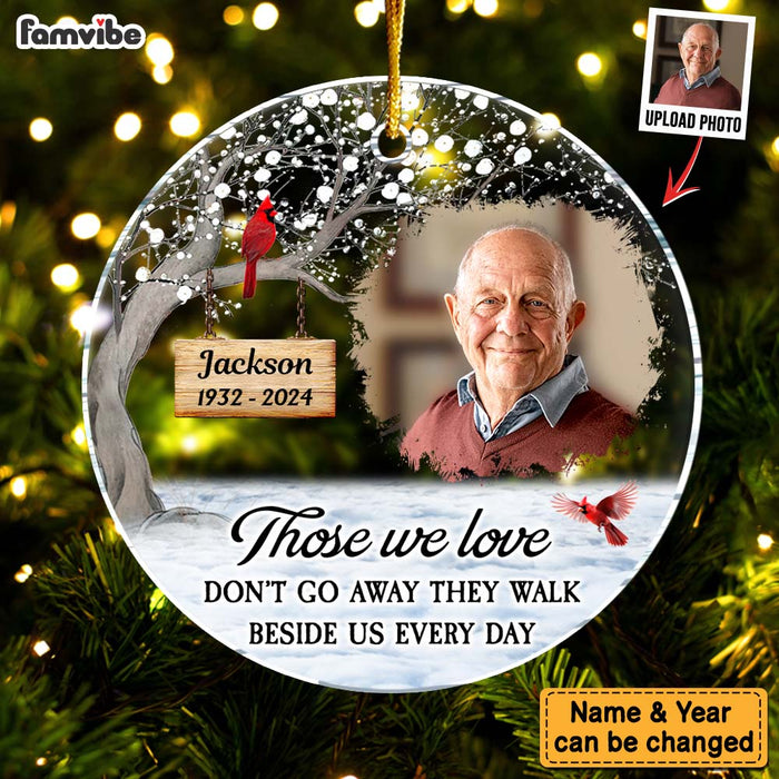 Personalized Memorial Keepsakes GiftThose We Love Acrylic Circle Ornament 35401 1