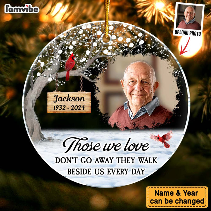 Personalized Memorial Keepsakes GiftThose We Love Acrylic Circle Ornament 35401 1