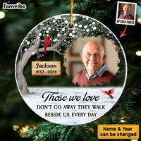 Personalized Memorial Keepsakes GiftThose We Love Acrylic Circle Ornament 35401 thumb 1