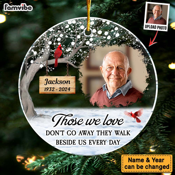 Personalized Memorial Keepsakes GiftThose We Love Acrylic Circle Ornament 35401 1