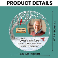 Personalized Memorial Keepsakes GiftThose We Love Acrylic Circle Ornament 35401 thumb 1