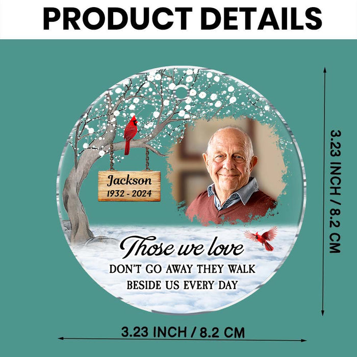 Personalized Memorial Keepsakes GiftThose We Love Acrylic Circle Ornament 35401 1