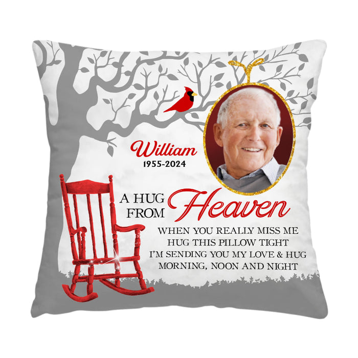 Personalized A Hug From Heaven Memorial Pillow 35469 1