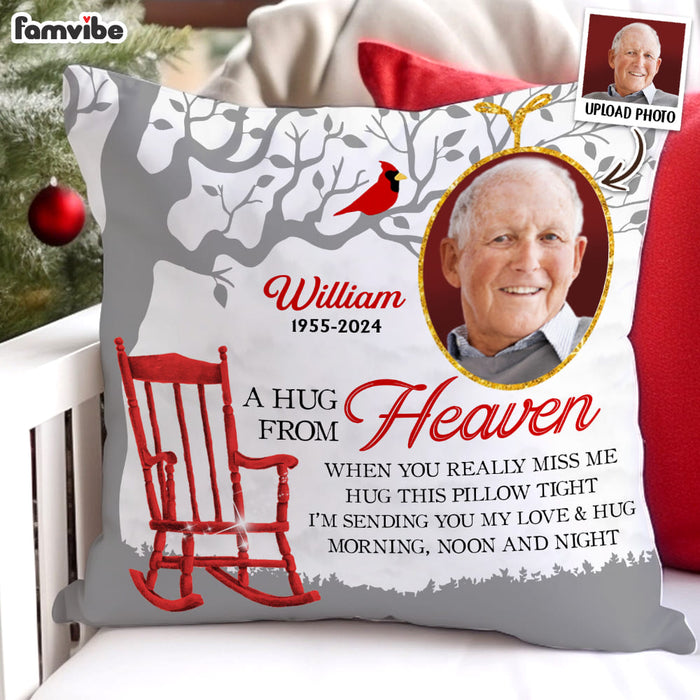 Personalized A Hug From Heaven Memorial Pillow 35469 1