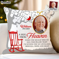 Personalized A Hug From Heaven Memorial Pillow 35469 thumb 1